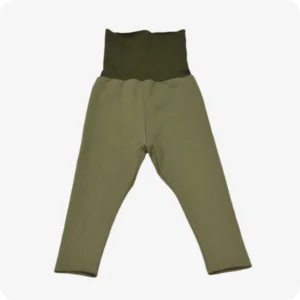 legging_évolutif_kaki_coton_GOTS_enfant_bébé_little_woude_unisexe_vêtement