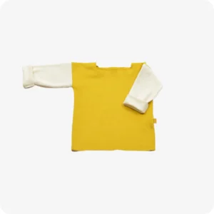 t_shirt_moutarde_évolutif_enfant_bébé_little_woude_unisexe_vêtement